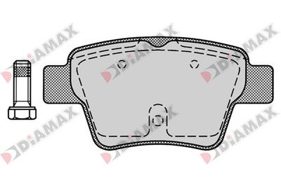N09083 DIAMAX Комплект тормозных колодок, дисковый тормоз