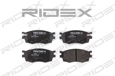 402B0400 RIDEX Комплект тормозных колодок, дисковый тормоз
