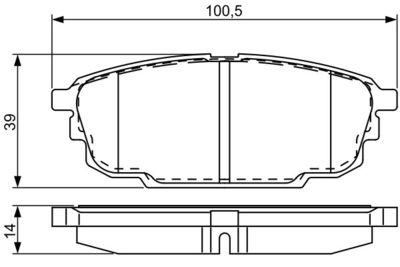 0986495320 BOSCH Комплект тормозных колодок, дисковый тормоз