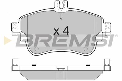 BP3497 BREMSI Комплект тормозных колодок, дисковый тормоз