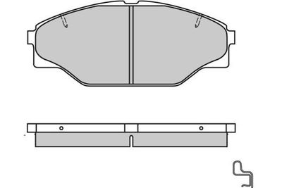 120617 E.T.F. Комплект тормозных колодок, дисковый тормоз