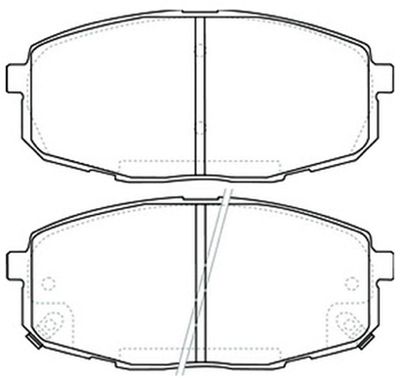 AKD0373 ASVA Комплект тормозных колодок, дисковый тормоз