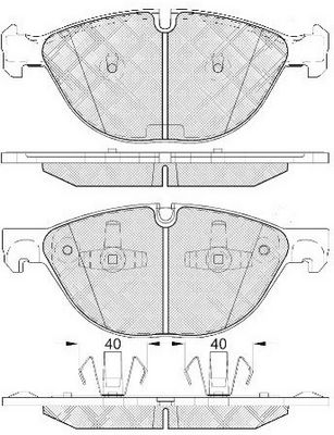 FP1381 FIT Комплект тормозных колодок, дисковый тормоз
