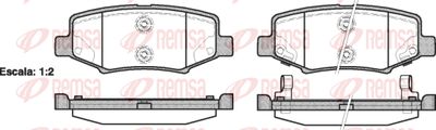 126402 REMSA Комплект тормозных колодок, дисковый тормоз