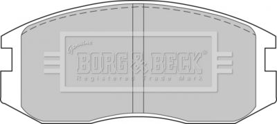 BBP1521 BORG & BECK Комплект тормозных колодок, дисковый тормоз