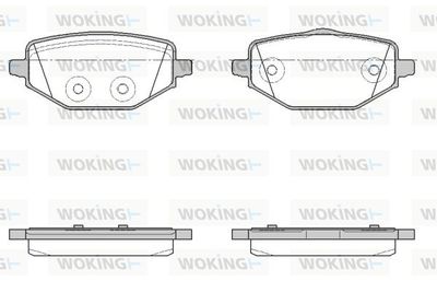 P1846300 WOKING Комплект тормозных колодок, дисковый тормоз