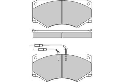 120416 E.T.F. Комплект тормозных колодок, дисковый тормоз