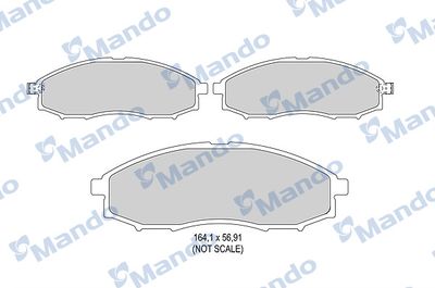 MBF015740 MANDO Комплект тормозных колодок, дисковый тормоз
