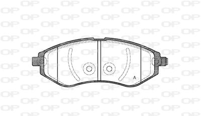 BPA098602 OPEN PARTS Комплект тормозных колодок, дисковый тормоз