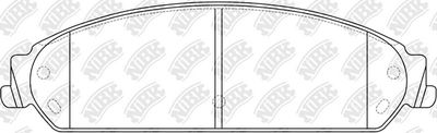 PN0421 NiBK Комплект тормозных колодок, дисковый тормоз