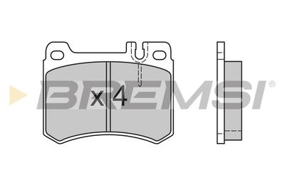 BP2410 BREMSI Комплект тормозных колодок, дисковый тормоз