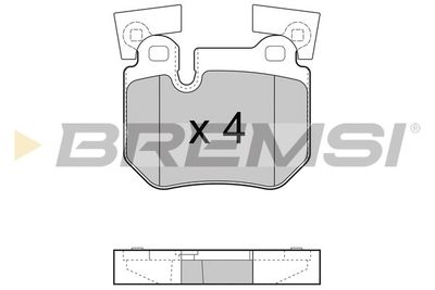 BP3473 BREMSI Комплект тормозных колодок, дисковый тормоз