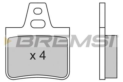 BP2455 BREMSI Комплект тормозных колодок, дисковый тормоз