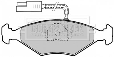 BBP1456 BORG & BECK Комплект тормозных колодок, дисковый тормоз