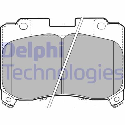 LP1061 DELPHI Комплект тормозных колодок, дисковый тормоз