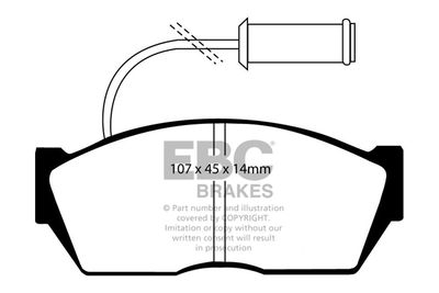 DP606 EBC Brakes Комплект тормозных колодок, дисковый тормоз