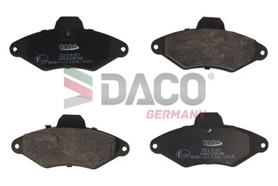321930 DACO Germany Комплект тормозных колодок, дисковый тормоз