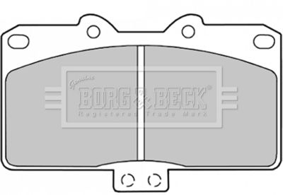 BBP1574 BORG & BECK Комплект тормозных колодок, дисковый тормоз