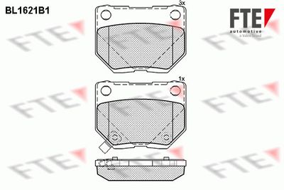 9010254 FTE Комплект тормозных колодок, дисковый тормоз