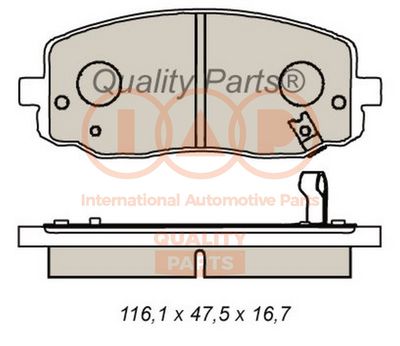 70421090 IAP QUALITY PARTS Комплект тормозных колодок, дисковый тормоз