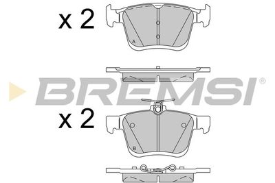 BP3518 BREMSI Комплект тормозных колодок, дисковый тормоз
