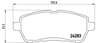 P24072X BREMBO Комплект тормозных колодок, дисковый тормоз