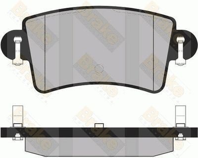 PA1302 Brake ENGINEERING Комплект тормозных колодок, дисковый тормоз