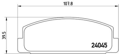 P49036 BREMBO Комплект тормозных колодок, дисковый тормоз