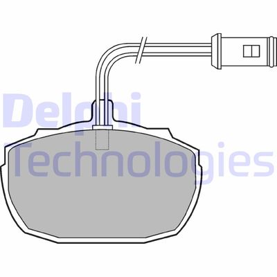 LP426 DELPHI Комплект тормозных колодок, дисковый тормоз