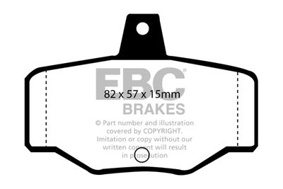 DP834 EBC Brakes Комплект тормозных колодок, дисковый тормоз