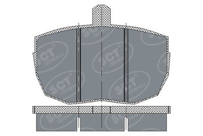 SP121PR SCT - MANNOL Комплект тормозных колодок, дисковый тормоз