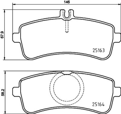 P50132 BREMBO Комплект тормозных колодок, дисковый тормоз