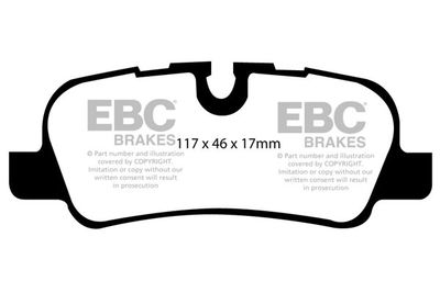DP1542 EBC Brakes Комплект тормозных колодок, дисковый тормоз