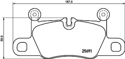 P65031 BREMBO Комплект тормозных колодок, дисковый тормоз