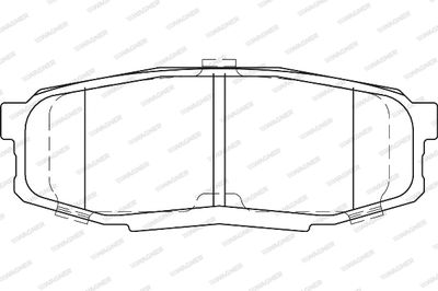WBP24653A WAGNER Комплект тормозных колодок, дисковый тормоз