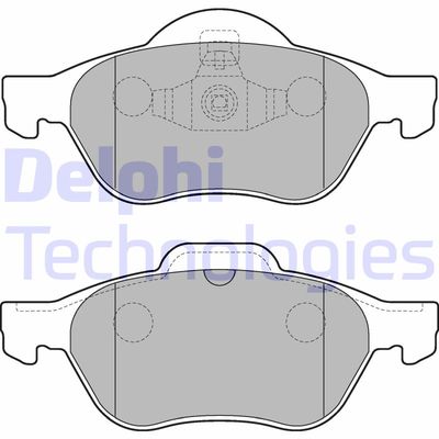 LP2252 DELPHI Комплект тормозных колодок, дисковый тормоз