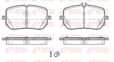 183500 REMSA Комплект тормозных колодок, дисковый тормоз