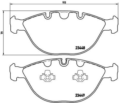 P06028 BREMBO Комплект тормозных колодок, дисковый тормоз