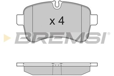 BP3315 BREMSI Комплект тормозных колодок, дисковый тормоз