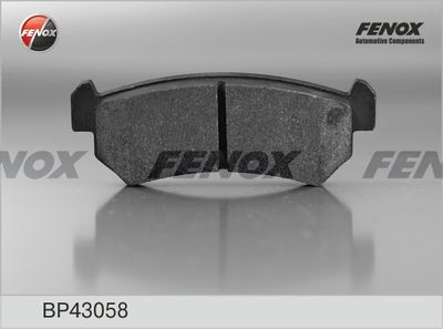 BP43058 FENOX Комплект тормозных колодок, дисковый тормоз