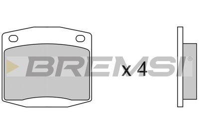 BP2116 BREMSI Комплект тормозных колодок, дисковый тормоз