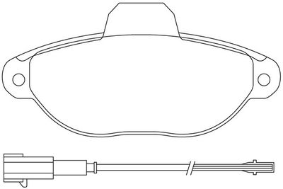 FP0305E FIT Комплект тормозных колодок, дисковый тормоз