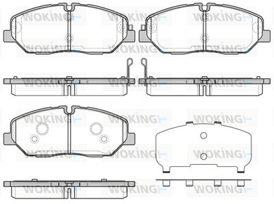 P1326332 WOKING Комплект тормозных колодок, дисковый тормоз