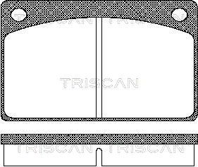811027602 TRISCAN Комплект тормозных колодок, дисковый тормоз