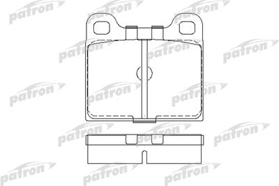 PBP002 PATRON Комплект тормозных колодок, дисковый тормоз