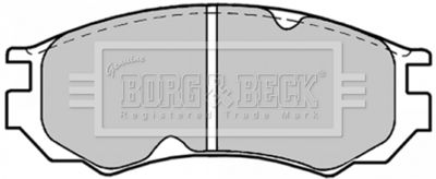 BBP1189 BORG & BECK Комплект тормозных колодок, дисковый тормоз