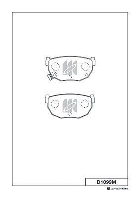 D1099M MK Kashiyama Комплект тормозных колодок, дисковый тормоз
