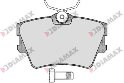 N09562 DIAMAX Комплект тормозных колодок, дисковый тормоз