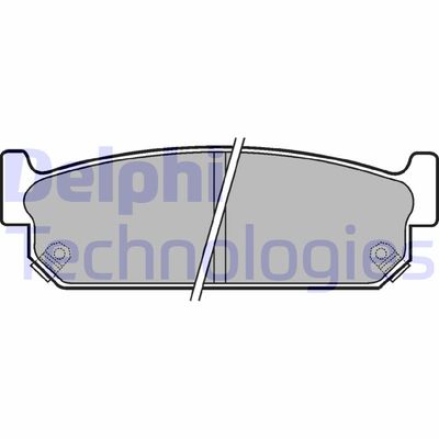 LP1059 DELPHI Комплект тормозных колодок, дисковый тормоз