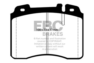 DP3927C EBC Brakes Комплект тормозных колодок, дисковый тормоз